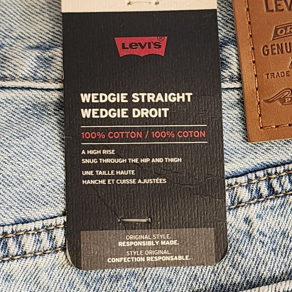 Levi Strauss Premium Women's Jeans Wedgie Straight High Rise Blue Size 32x26 - Picture 11 of 16